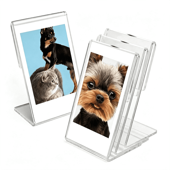 XIBUFE 8Pcs Mini Picture Frame for Instax,2X3 Picture Frame Holder for Polaroid,Small Size Photo Frame,Acrylic Photo Frame for Instax Mini Instant Films Polaroid Frame