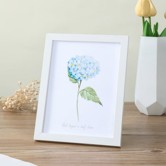 XIBUFE 8X10 Picture Frame White Gallery Linear Program Tabletop & Wall Photo Frame,8X10 Picture Frame with Mat