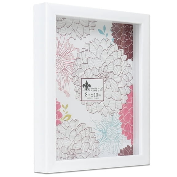 XIBUFE 8X10 White Shadow Box Frame - Picture Frame for Handicrafts,Medals,Wedding Photos,Home Office Wall Desktop Display,Memory Keepsake Accessory