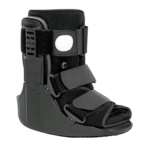 XIBUFE Air Walking Boot,Fracture Boot Short Walker Protection Fits Left Or Right Foot Ankle Support for Injuries Fractures Sprains Walking Boot for Broken Foot Black M