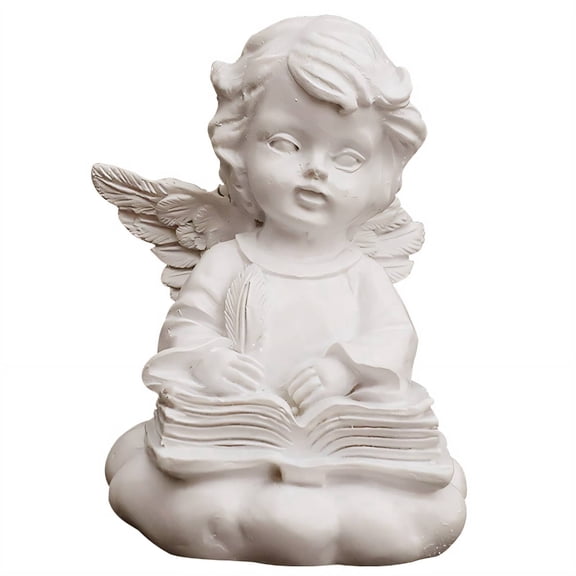 XIBUFE Angel Garden Statue, Fall Yard Decor and Fairy Garden Accessories, Desktop Ornament for Home Patio