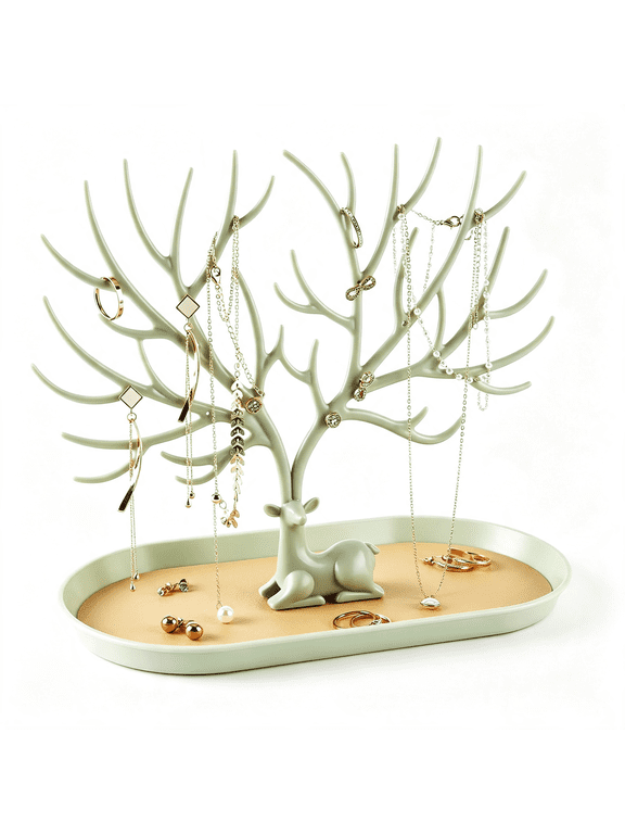 Antlers Jewelry Display Stand,Tree Tower Rack Hanging Organizer for Ring Earrings Necklace Bracelet Necklace Holder Organizer