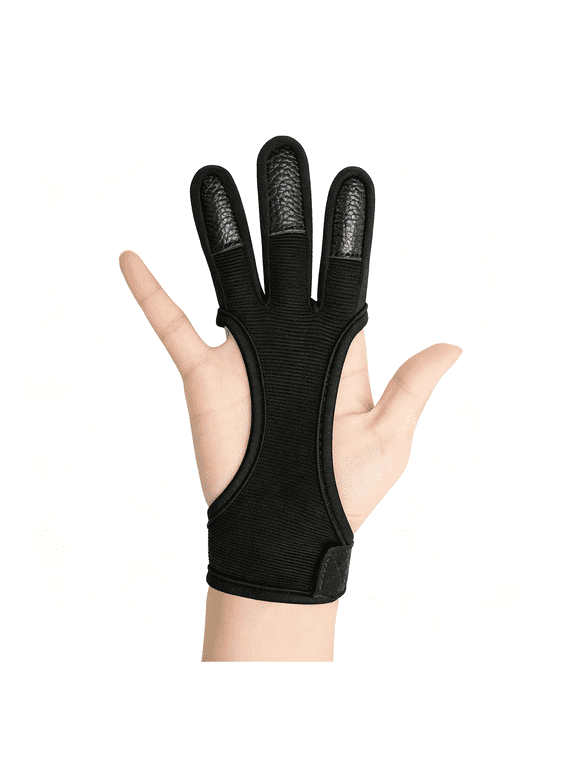 Archery Glove-Three Finger Leather Protective Gloves for Shooting-Kids' Gear Accessories