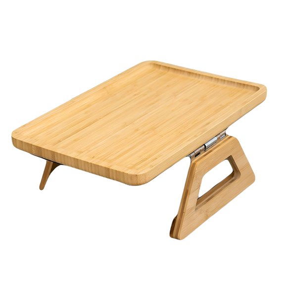 XIBUFE Armrest Table Couch Tray Portable Foldable Sofa Arm Table Serving Tray for Fruit,Coffee,Dessert,Drinks Couch Armrest Table