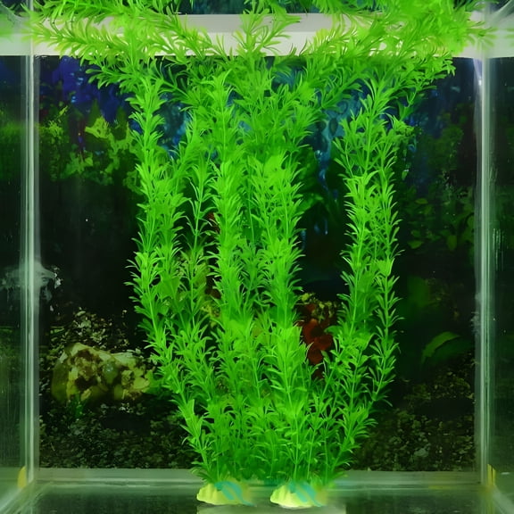 XIBUFE Artificial Aquarium Plants for Fish Tank Tall Large Realistic Plastic Underwater Decorations Ornaments Safe for All Betta Fish 1 Piece
