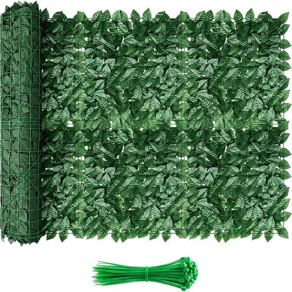 XIBUFE Artificial Ivy Privacy Fence Screen,120X40 Inch Dense Leaves Fence Panel,Privacy Greenery Wall Faux Ivy Greenery Backdrop for Patio,Balcony,Garden,Backyard Indoor Outdoor