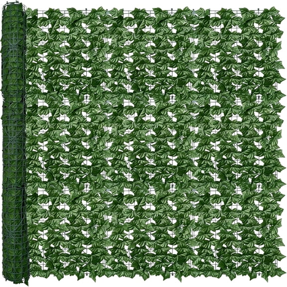 XIBUFE Artificial Ivy Privacy Fence Wall Screen,60X120 in Uv-Protected Faux Greenery Backdrop Ivy Vine Leaf Hedges Fence Panels for Patio,Balcony,Garden,Backyard Indoor Outdoor Green Wall Decor