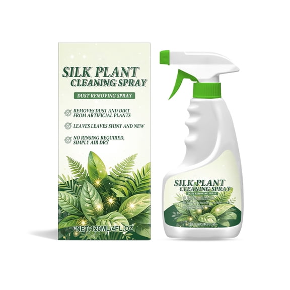 XIBUFE Artificial Plants Cleaner Spray, Mild Maintenance Cleaning Solution for Home Decor, Faux Greenery Dust Remover, UV Protection for Indoor Outdoor Silk Plants, Quick Shine Revitalizer