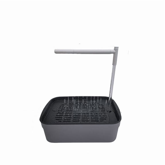 XIBUFE Automatic Bird Bath, Solar Powered Circulating Pet Bird Bathing Pool with Portable Design, Small Birdbath for Parrots Cockatiels Finches Outdoor Garden Patio Decoration