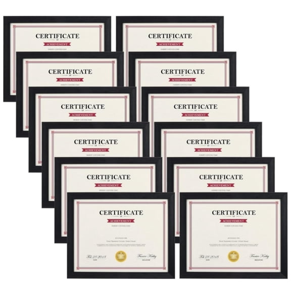 XIBUFE Basic Black Metal Document Frame-8.5 x 11 in-8.5 x 11 picture frame-certificate frames 8.5 x 11