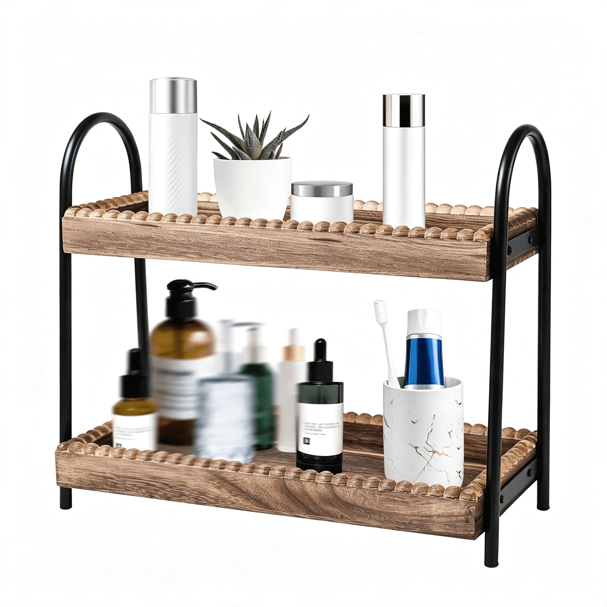 Vanity Organizer Rack XIBUFE Bathroom Countertop Organizer,2 Tier Vanity Organizer and ...