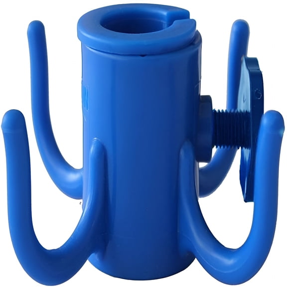XIBUFE Beach Umbrella Hanging Hook,4-Prongs Plastic Umbrella Hook Hanging for Towels /Hats/Clothes/Camera/Sunglasses/ Bags,Fit for Beach,Camping Trips Blue