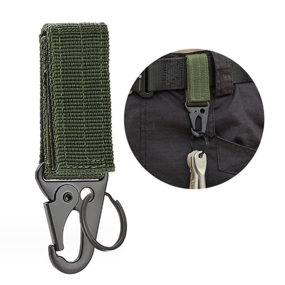 XIBUFE Belt Key Holder Keychain Belt Clip Webbing Hanging Buckle Belt Keychain for Men Women Outdoor Work Travel Key Security Organization Accessory Durable