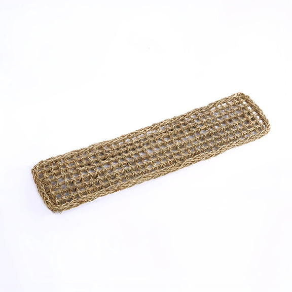 BESTSKY Bird Seagrass Mat Parrot Natural Grass Woven Net Hammock Parakeet Climbing Rope Ladder Toys