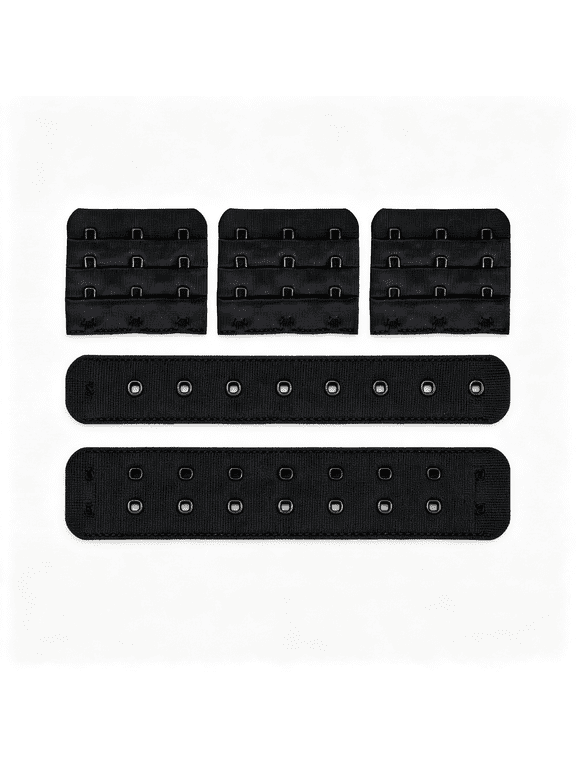 Bra Extenders 3 Hooks 3 Rows,Soft Stretchy Elastic Bra Extension Strap 3 Hook Bra Extender