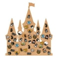 thumbnail image 1 of XIBUFE Castle Pin Board Cork Board 14.2X11.8Inch Bulletin Display Board Brooch Jewelry Display Cork Tray Pin Display Board, 1 of 7