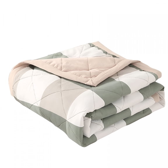 XIBUFE Checkered Weighted Blanket for Adults 12Lbs,59"X79" Twin Size,Cooling Heavy Blanket for 110-130Lbs with Premium Glass Beads,Soft Thick Big Blankets for All-Season Sleeping Comfort Breathable