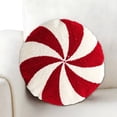 thumbnail image 1 of XIBUFE Christmas Candy Cane Pillow Christmas Throw Pillows Peppermint Pillows Red and White Christmas Decorations Cute Plush Pillow Christmas Decorative Lollipop Pillow for Couch Cushion, 1 of 7