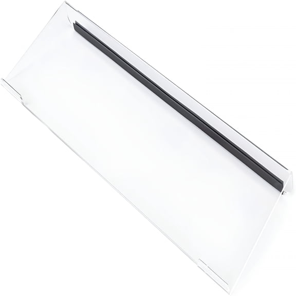XIBUFE Clear Acrylic Tilted Computer Keyboard Holder for Ergonomic Typing,Keyboard Stand with Silicone Anti-Slip Strip,17 X 5.7 Inch Keyboard Tray for Office Desk,Home,School