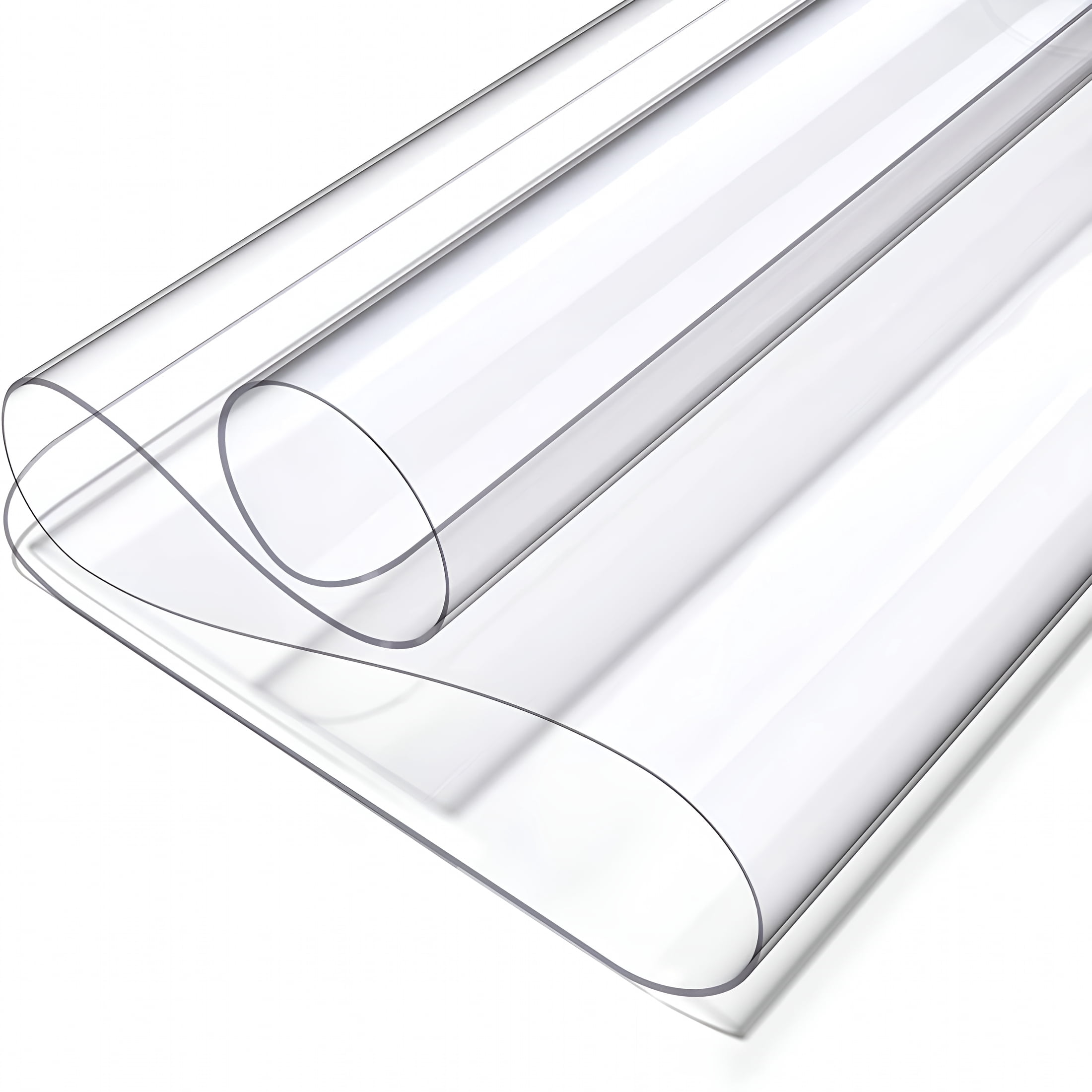 XIBUFE Clear Writing Desk Pad, Desk Blotter Mat,16X24 Heat Resistant Waterproof Pvc Round Edge Durable Desk Protect Mat,