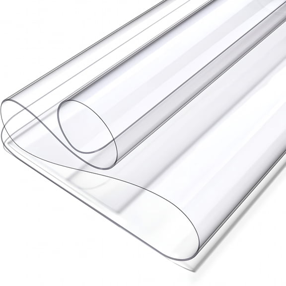 XIBUFE Clear Writing Desk Pad, Desk Blotter Mat,16X24 Heat Resistant Waterproof Pvc Round Edge Durable Desk Protect Mat, Anti-Static Writing Mat Table Protector