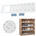 thumbnail image 1 of XIBUFE Closet Metal Storage Rack,Tension Shelf Expandable Retractable Adjustable Organizer Diy Divider Separator for Cabinet Wardrobe Cupboard Kitchen Bathroom Scalable: 12.6-18.9In White, 1 of 9