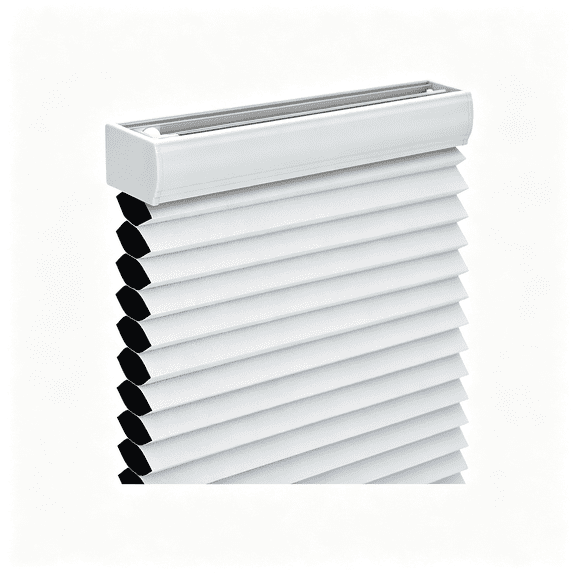 XIBUFE Cordless Cellular Shades,Blackout Honeycomb Shades for Windows,Pull Down Pleated Blinds,Easy to Install for Indoor Windows and French Doors,White(Blackout),34" W X 50" H