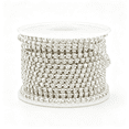 XIBUFE Crystal Rhinestone Chain, 3mm Close Claw Cup Trim, Silver | 10 ...