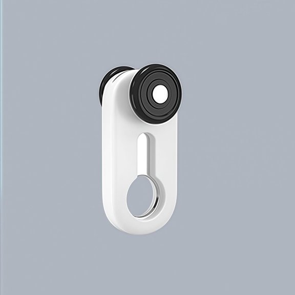 XIBUFE Curtain Tracks Pulley,Aluminium Alloy Heavy-Duty Curtain Rail Pulleys Runners,Smooth Curtain Track Rollers-White (30 Pcs)