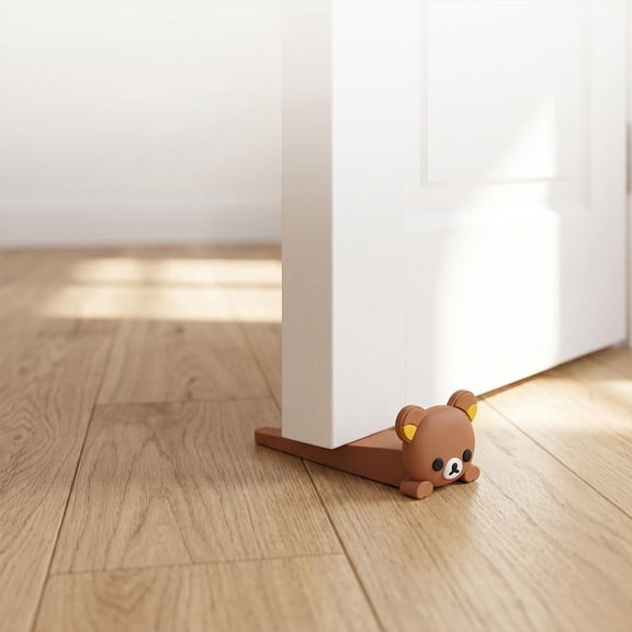 XIBUFE Door Stopper Cute,Cute Cute Bear Door Stop Decorative Animal Doorstop Door Wedge,1Pcs Decorative Door Wedge for Home and Office Floor Decorative Animal Doorstop Decorative Door Stoppers