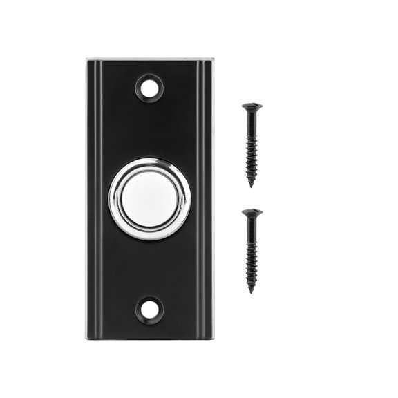 XIBUFE Doorbell Push Button,Led Lighted Wall Mounted,Universal Door Bell Buttons Replacement Most Door Chimes,Heavy Duty Metal Doorbell Push Button Opener Switch for Home Garage