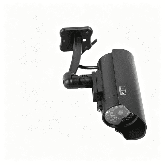 XIBUFE Dummy Fake Security Camera with Red Flashing Lights, Simulated Cctv Surveillance System for Residences Shops Offices, Deterrent with Led Light, Easy Install Indoor