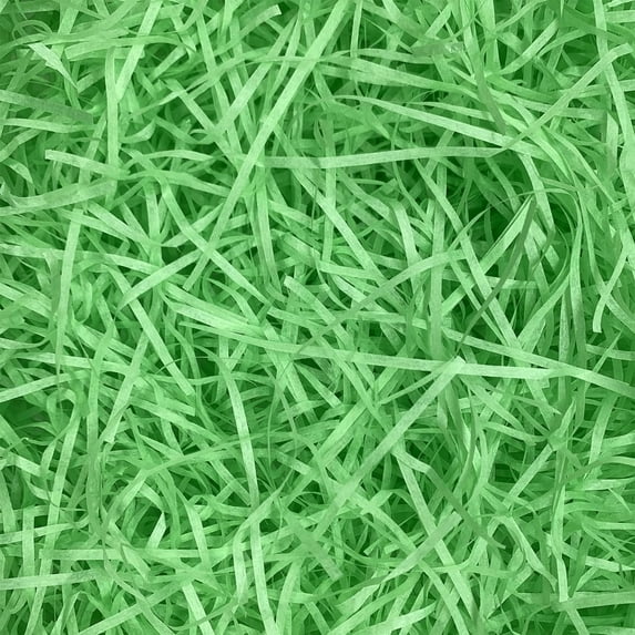 XIBUFE Easter Basket Filler Paper Shred, Shredded Grass Stuffer Crinkle Confetti Raffia Paper Gift Box Filler for Diy Gift Wrapping (Green)