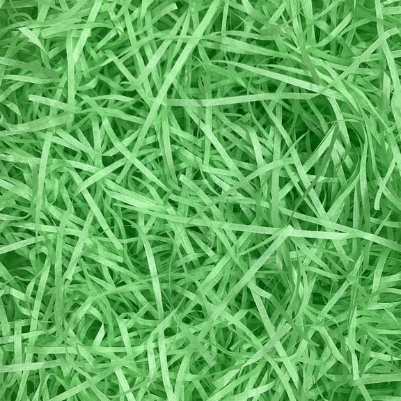 XIBUFE Easter Basket Filler Paper Shred, Shredded Grass Stuffer Crinkle Confetti Raffia Paper Gift Box Filler for Diy Gift Wrapping (Green)