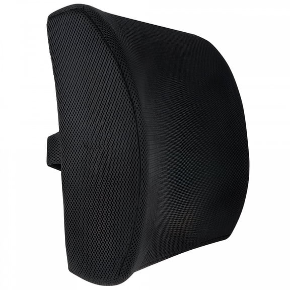 XIBUFE Ergonomic Lumbar Support Pillow - Elevates Lower Back Comfort - Pure Memory Foam - Use in Car Or Office Chair - Fits Most Seats - Breathable Mesh - Washable Cover