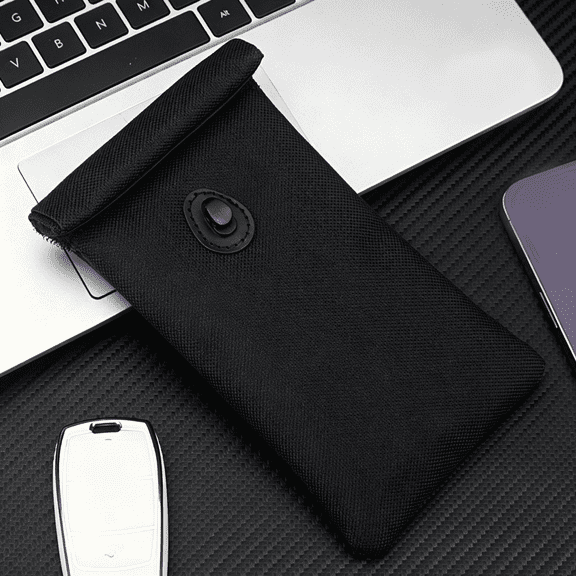 XIBUFE Faraday Bags for Phones 2 Pack Go Dark Bags for Cell Phones, Signal Blocking Case, Rfid Blocking Pouch for Privacy Protection Gray Faraday Bags for Phones