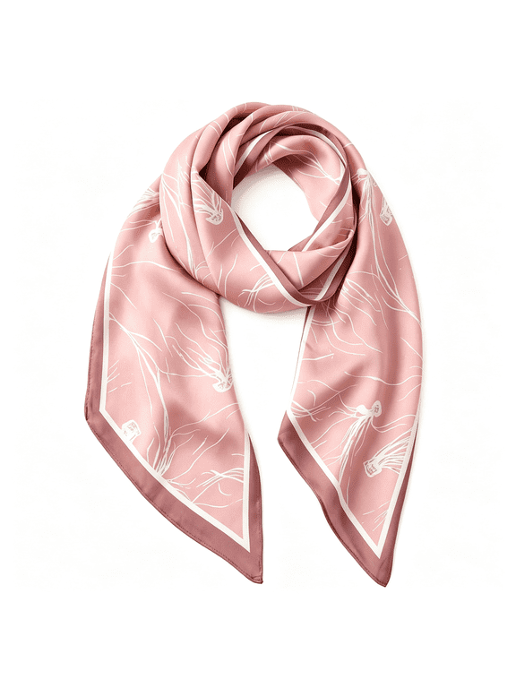 Fashion Scarf for Women - 58" Long Skinny Scarf Lightweight,Luxurious Silk Feeling for Neck,Hair,Purse&Belt Accessory Versatile Long Scarf