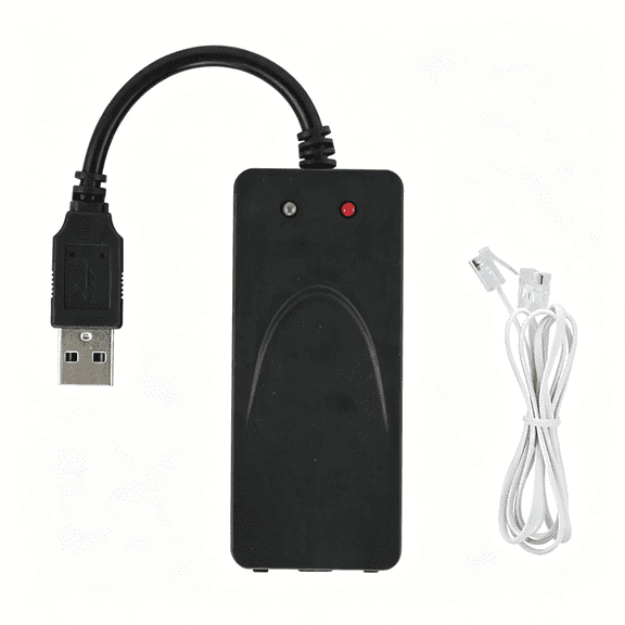 XIBUFE Fax Modem, Usb2.0 56K External Modem Driver,Plug and Play Usb Modem,Standard and Expanded at Instruction(Dual Port) (Plug and Play Usb Modem Fax Modem)