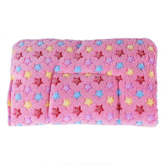XIBUFE Fluffy Cat Bed for Indoor Pets, 3-in-1 Breathable Orthopedic Dog Bed, Machine Washable Soft Sleeping Pad for Cats and Small Dogs, Pink