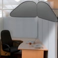 thumbnail image 1 of XIBUFE Foldable Office Cubicle And Desk Shade,Portable Light Shade,29.5 Inches Foldable Canopy Weakens Light Or Disturbance for Working Office Cubicle Accessories,Black (Gray), 1 of 7