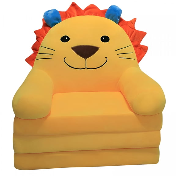 XIBUFE Foldable Plush Couch Bed,2-in-1 Cartoon Sofa and Bed for Kids,Convertible Sofa for Napping,Reading,and Playing (19.69" x 11.42" x 20.47")