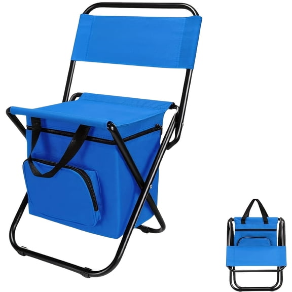 XIBUFE Folding Outdoor Chair,Lightweight Backrest Stool with Integrated Backpack,Heavy Duty Seat for Camping,Hunting,Fishing Outdoor Folding Chair