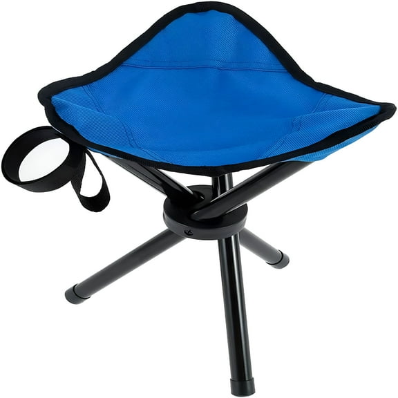 XIBUFE Folding Tripod Stool Lightweight Portable Canvas Seat for Camping Hiking