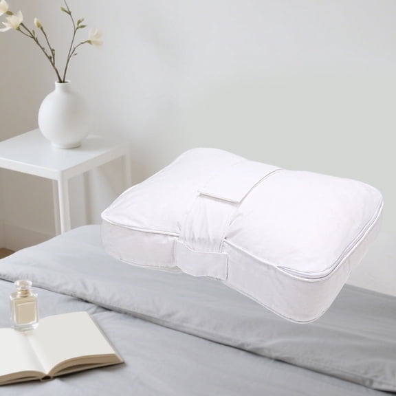 XIBUFE Foot Rest Pillow 1Pc, High Density Memory Foam Non-Slip Bottom Breathable Washable Cover Ergonomic Design, Pressure Relief Cushion for Office Chair Car Airplane Travel Leg Elevation Comfort
