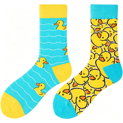 XIBUFE Funny Novelty Socks Unisex Unique Asymmetric Left & Right Designs Pattern Gifts for Women Men Cute funny socks