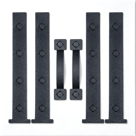 XIBUFE Garage Door Decorative Handle and Hinge Magnets Curb Appeal,Easy Installation,Durable&Weatherproof,Set of 6 Weatherproof Magnetic Garage Door Hardware