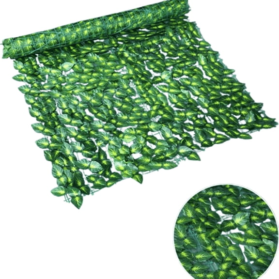 XIBUFE Garden Fence - Customizable Trellis for Climbing Plants Outdoor, Adaptable Privacy Screen with Wood Finish and Lifelike Greenery