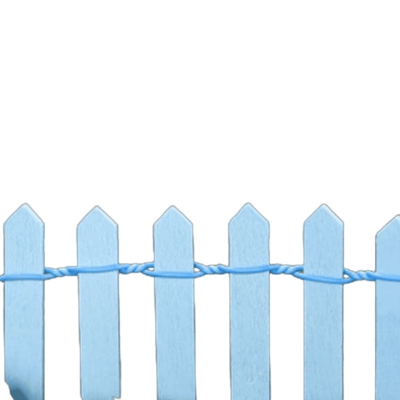XIBUFE Garden Fence Edging Border, Creative Configuration Landscaping Border, Effortless Assembly for Flower Beds, Pathways, Light Blue