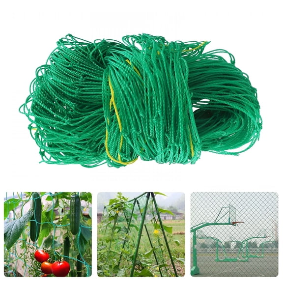 XIBUFE Garden Plant Trellis Netting - 12' x 6' Heavy-Duty Nylon Flexible String Climbing Plant Support Vine Net Grow Net, Green