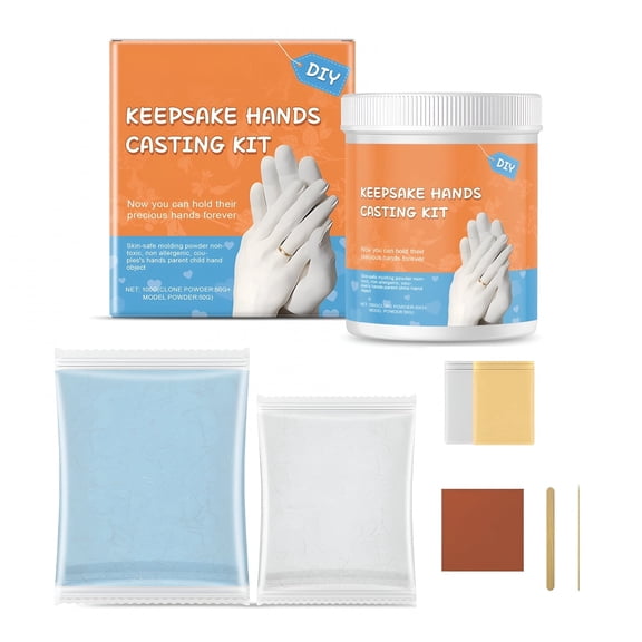 XIBUFE Hand Mold Casting Kit Powder,Gypsum Cement,Pottery&Ceramic Plaster for Crafts,Sculpture,Diorama
